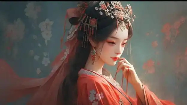 花子动漫条目卷内页示意，淡金线框分栏目录层层展开